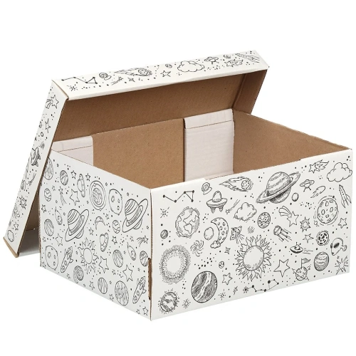 Коробка д/хранения космос 32*26*17см